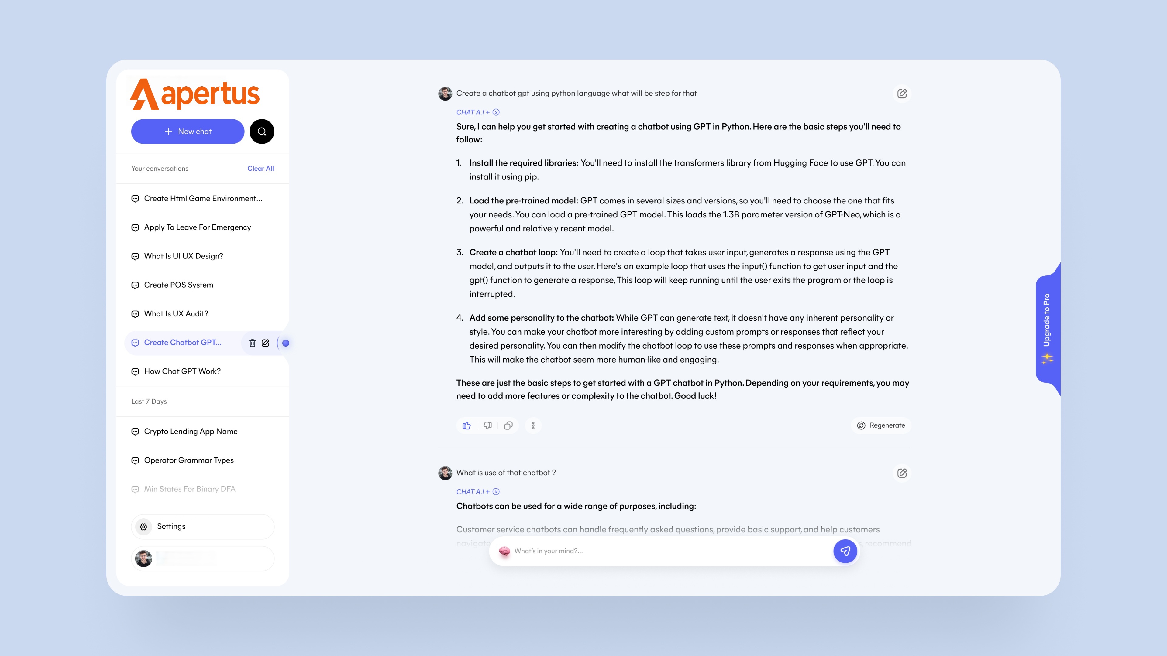 Apertus AI Chat Interface